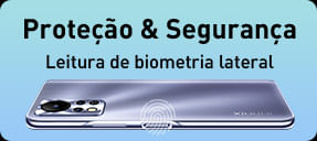 Proteção e Segurança - Leitura de biometria lateral