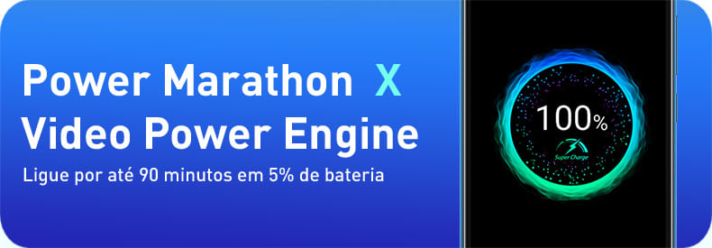 Power Marathon X Video Power Engine - Ligue por até 90 minutos em 5% de bateria